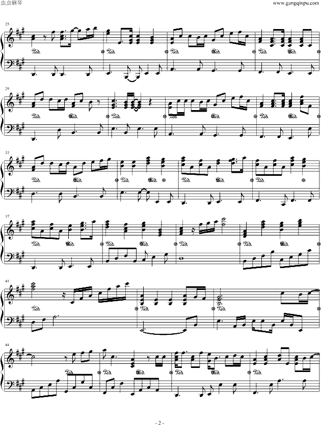taers(钢琴版)钢琴曲谱（图2）