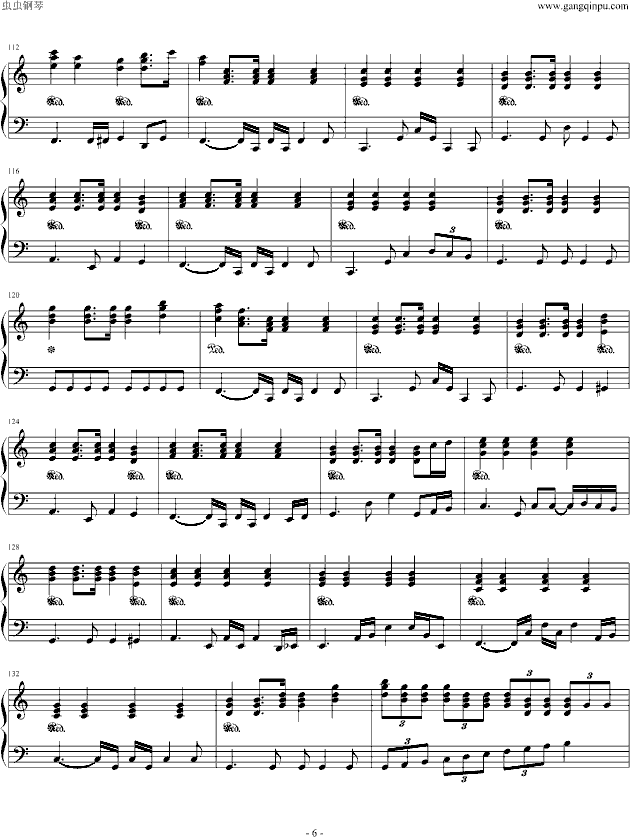 taers(钢琴版)钢琴曲谱（图6）