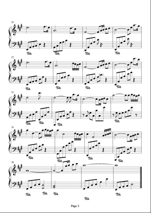 承诺钢琴曲谱（图2）
