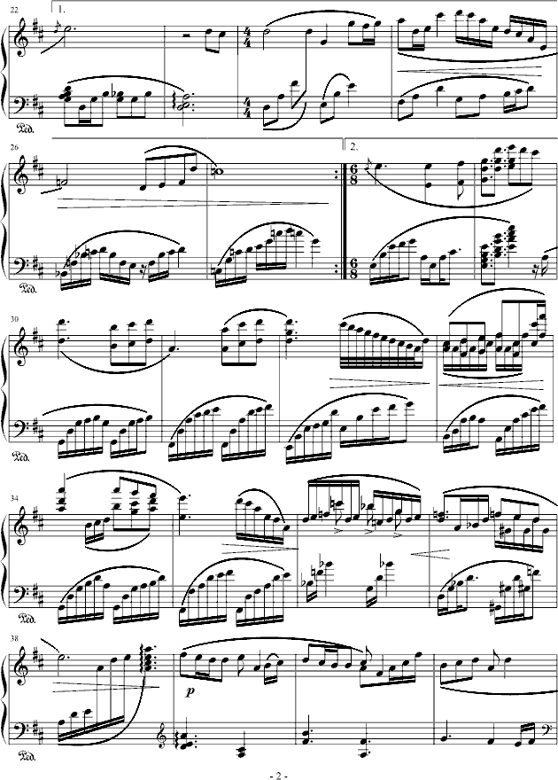不.完美  钢琴演奏版钢琴曲谱（图2）