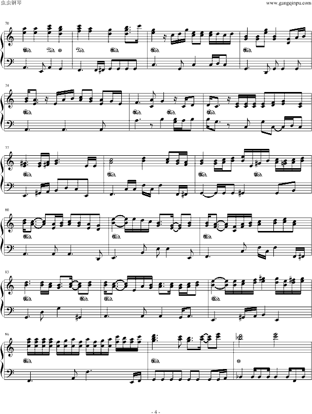 taers(钢琴版)钢琴曲谱（图4）