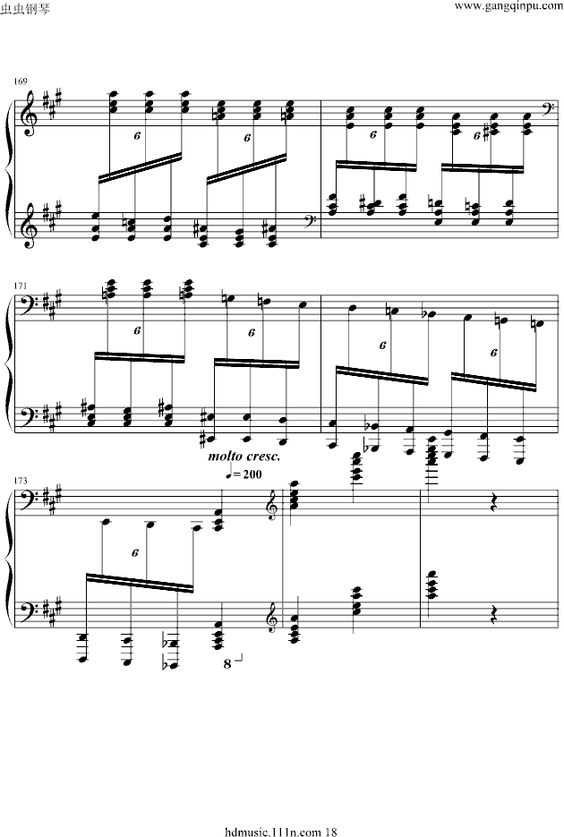 《土耳其进行曲》原版钢琴曲谱（图18）