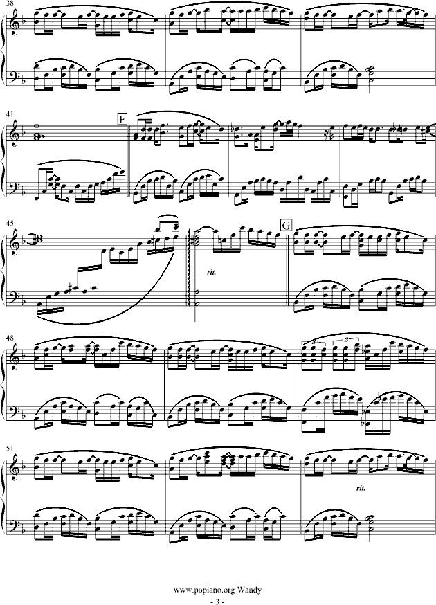 《我知道》钢琴演奏版钢琴曲谱（图3）
