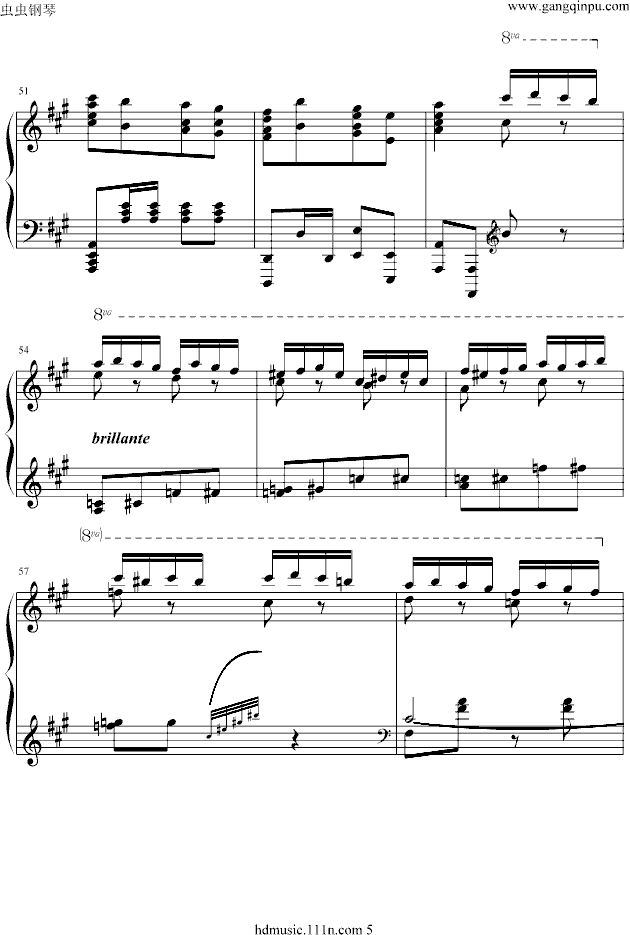 《土耳其进行曲》原版钢琴曲谱（图5）