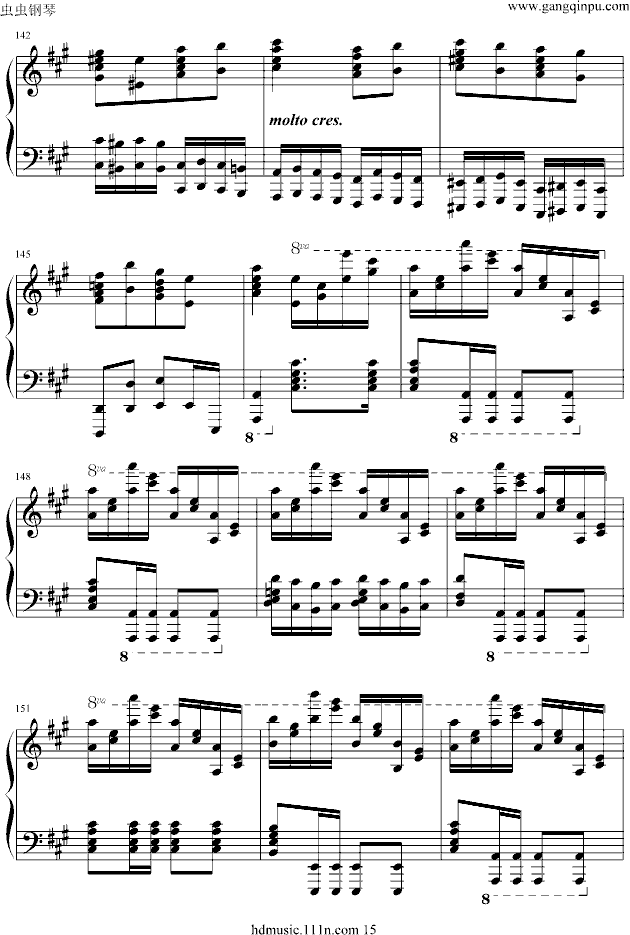 《土耳其进行曲》原版钢琴曲谱（图15）
