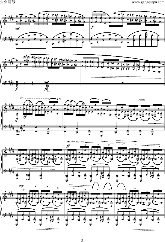幻想即兴曲钢琴曲谱（图8）