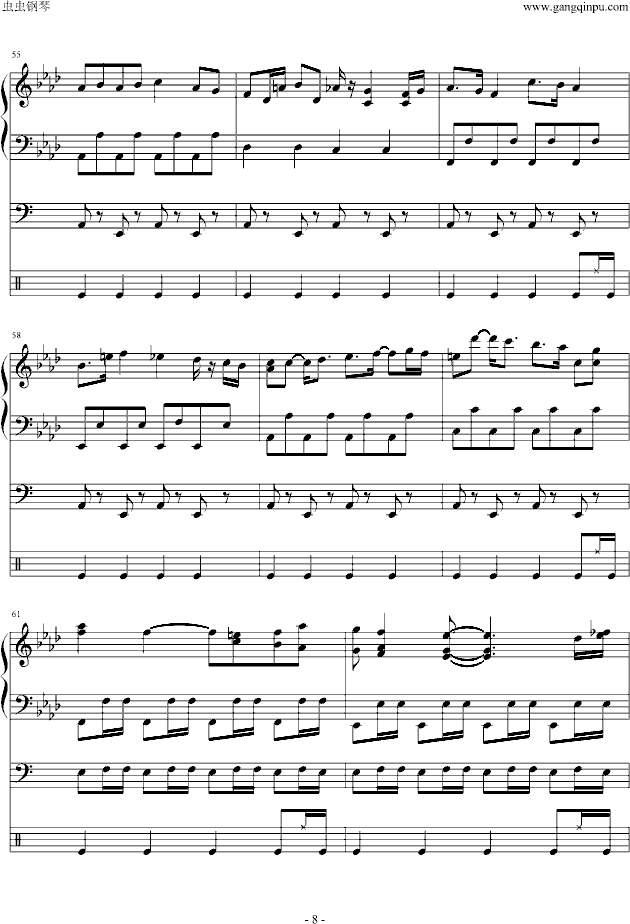 柯南主题曲钢琴曲谱（图7）