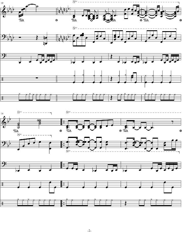 Reason钢琴曲谱（图2）