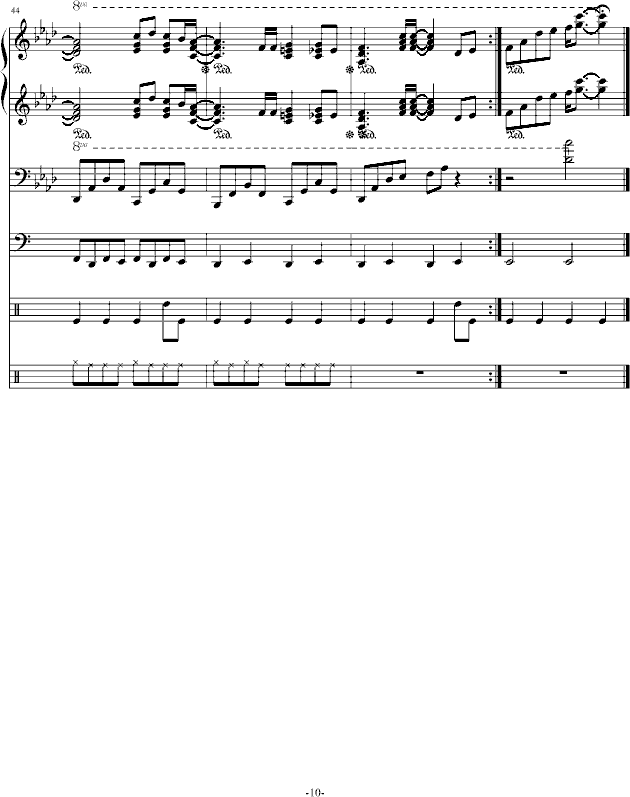 Reason钢琴曲谱（图10）