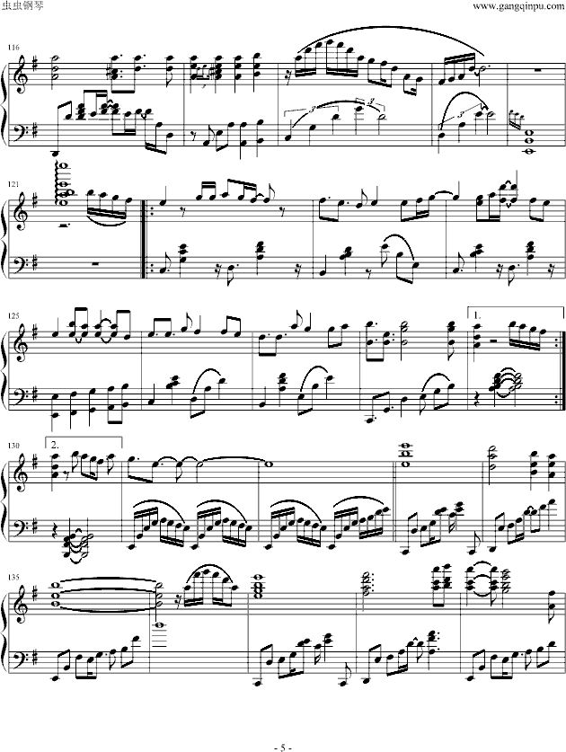 游戏 CLOSE YET DISTANT钢琴曲谱（图5）