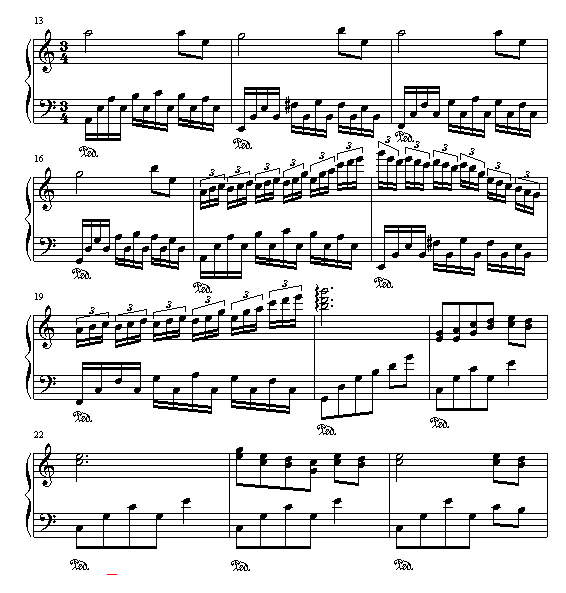 渡情钢琴曲谱（图2）