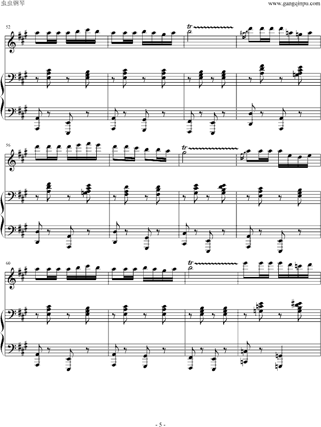 卡门 木琴和钢琴钢琴曲谱（图5）