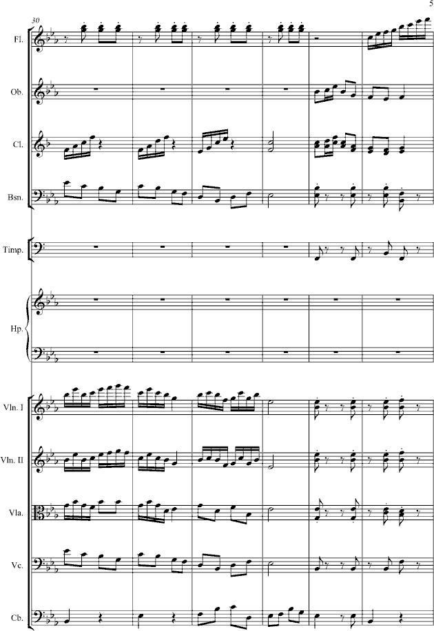 八月桂花遍地开钢琴曲谱（图5）