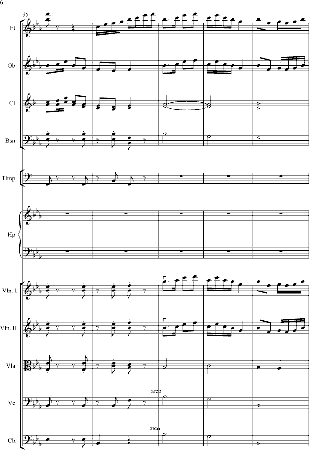 八月桂花遍地开钢琴曲谱（图6）