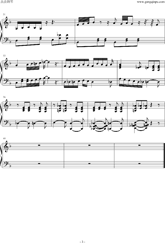 卡拉赞钢琴曲谱（图3）