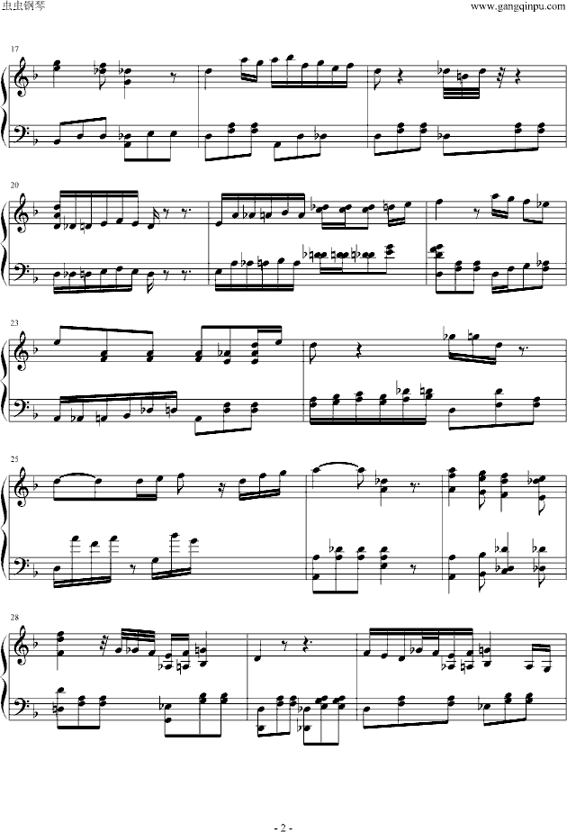 卡拉赞钢琴曲谱（图2）