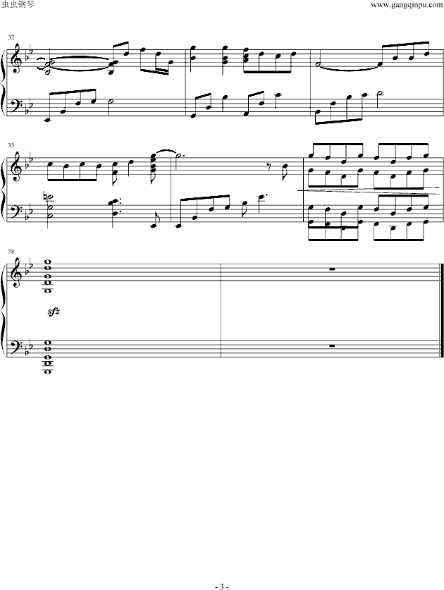 数码宝贝2片头曲钢琴曲谱（图3）