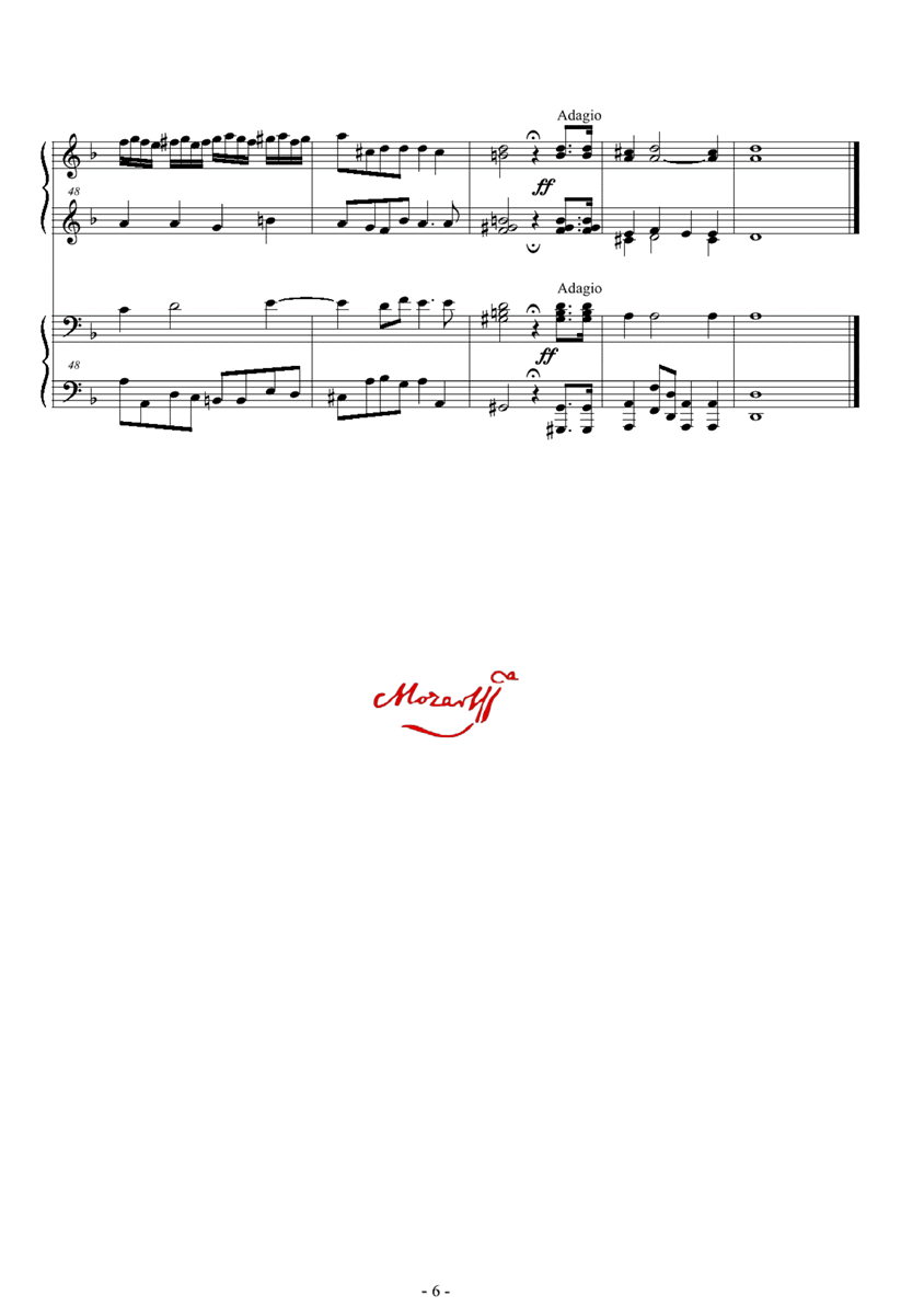 fuga dal requiem kyrie钢琴曲谱（图5）