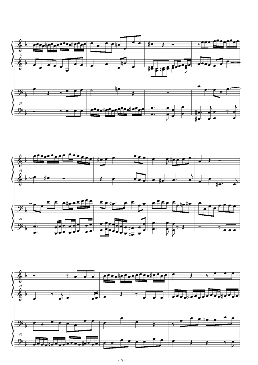 fuga dal requiem kyrie钢琴曲谱（图4）