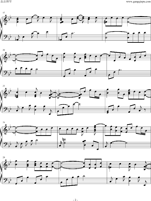 数码宝贝2片头曲钢琴曲谱（图2）