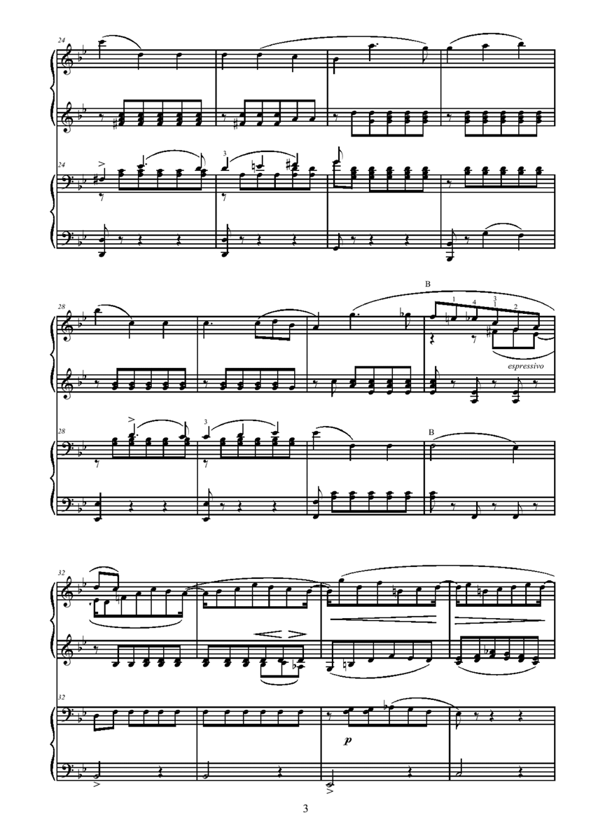 andante gantabile钢琴曲谱（图3）