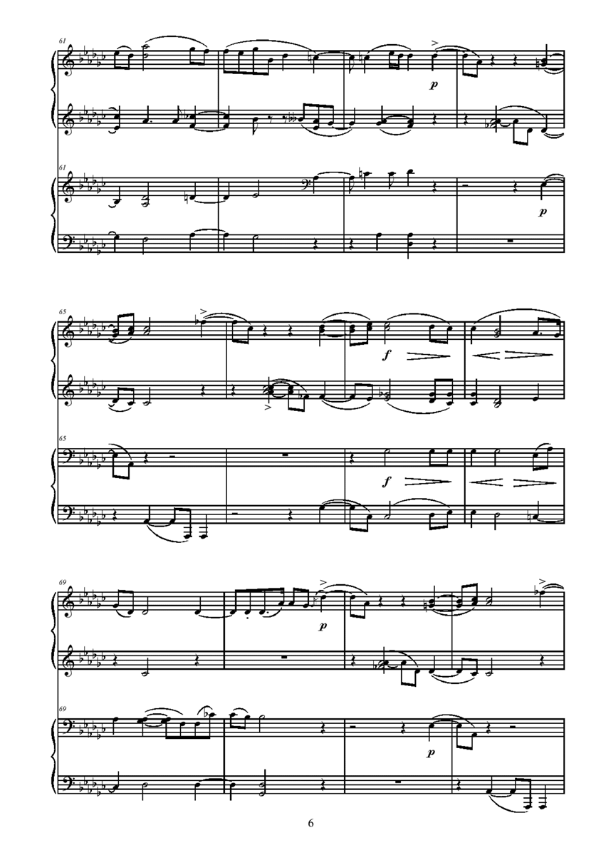 andante gantabile钢琴曲谱（图6）