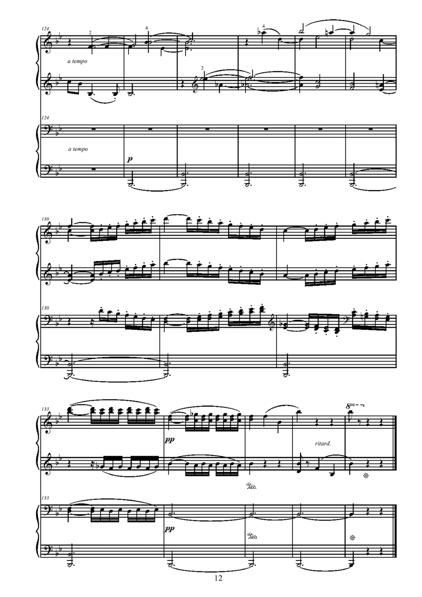 andante gantabile钢琴曲谱（图12）
