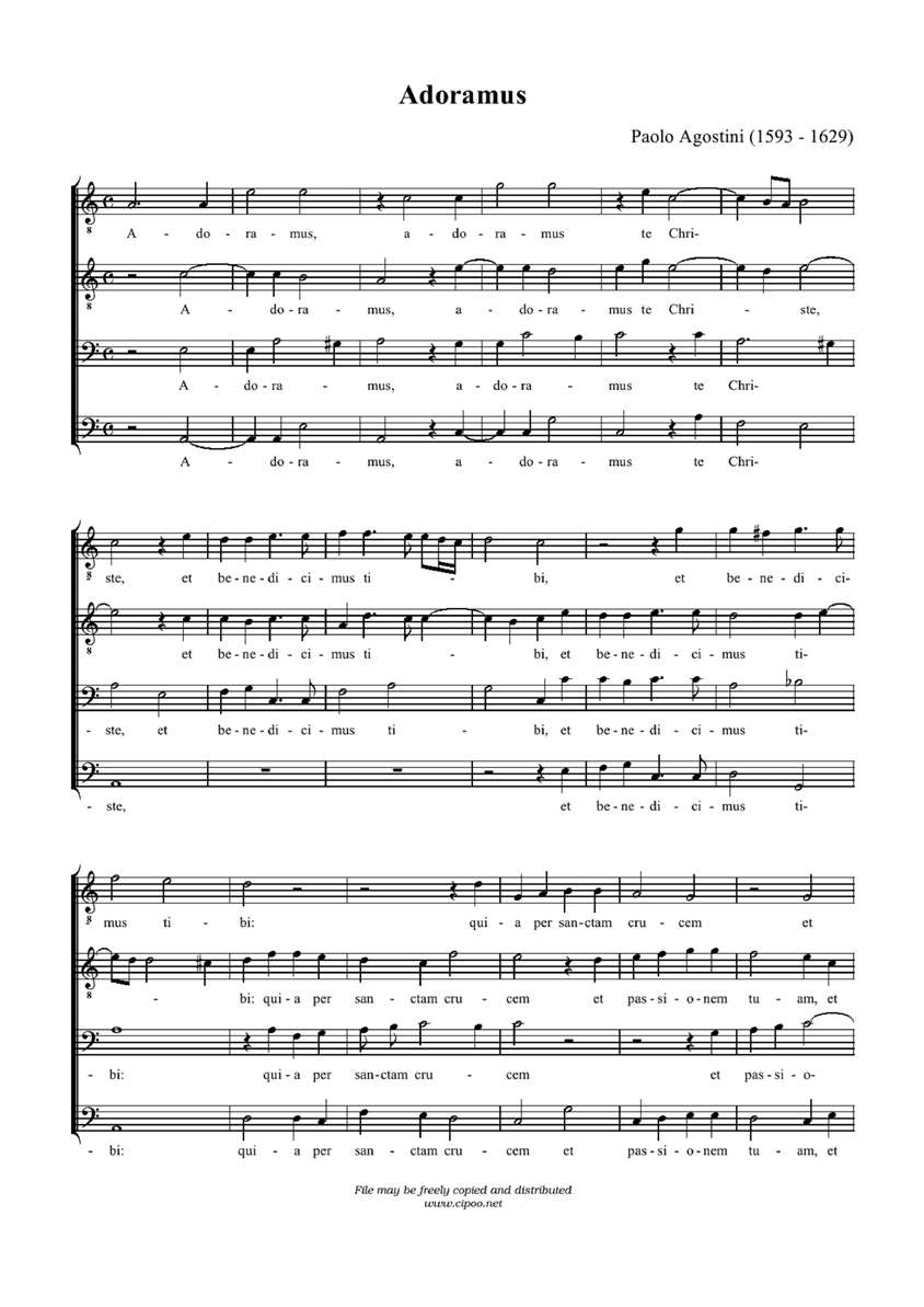 adoramus钢琴曲谱（图1）