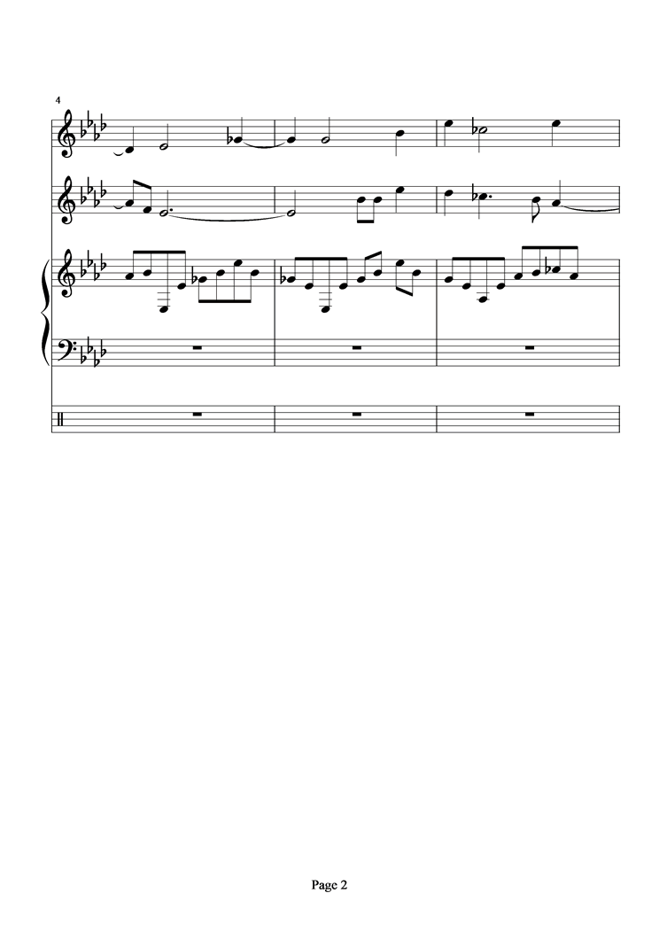 梨涡浅笑钢琴曲谱（图2）