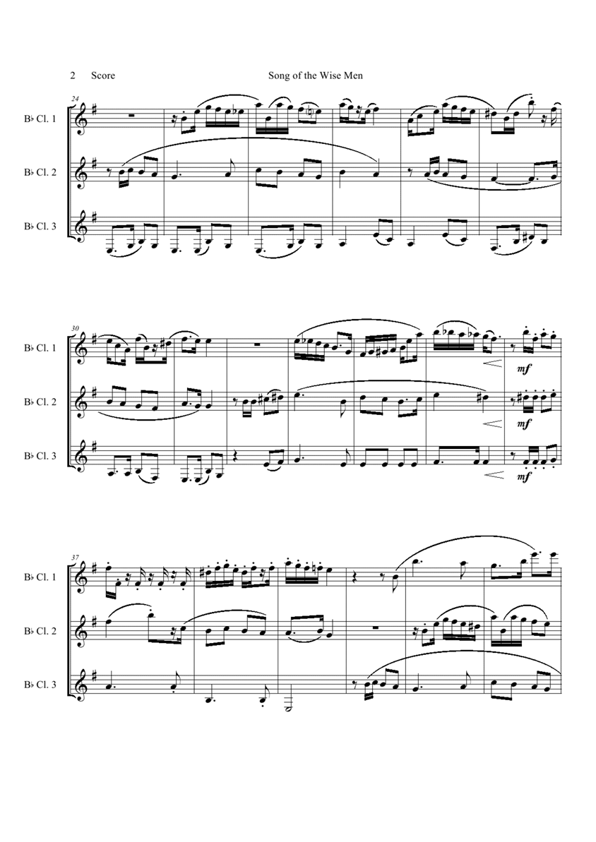 song of the wise men钢琴曲谱（图2）