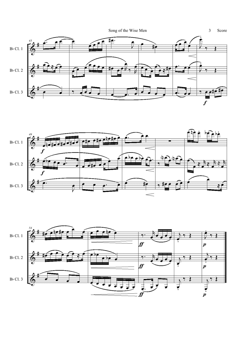 song of the wise men钢琴曲谱（图3）