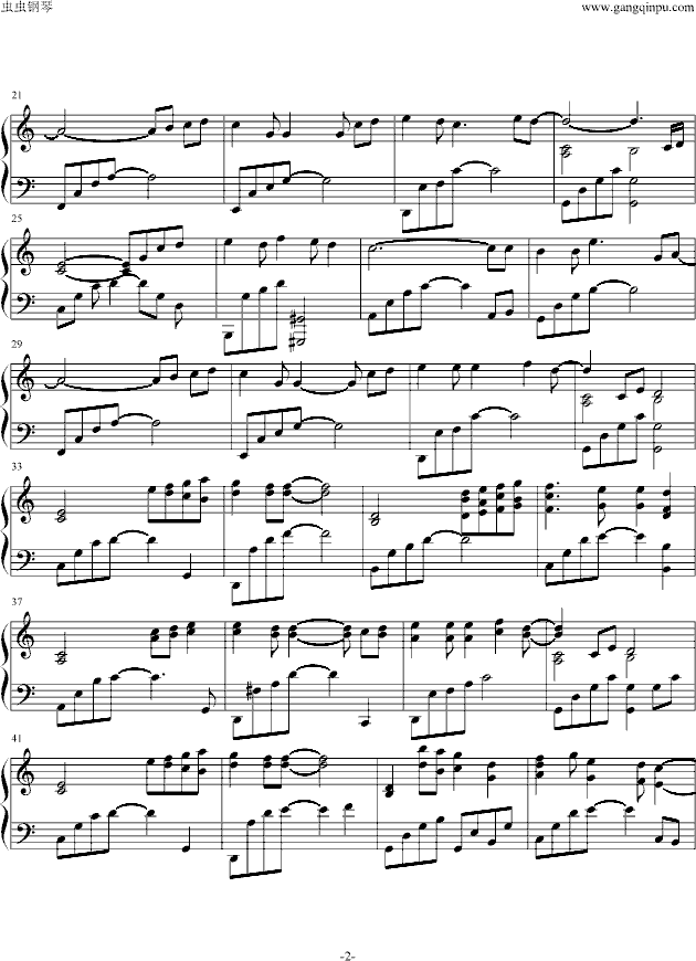 野种子钢琴曲谱（图2）