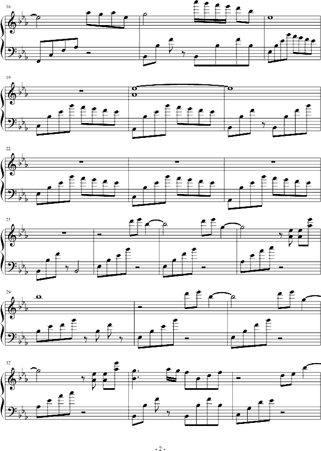 手心里的风钢琴曲谱（图2）