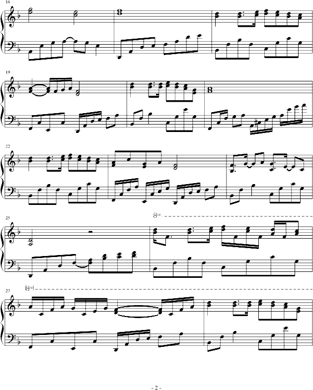 Comfort 2钢琴曲谱（图2）