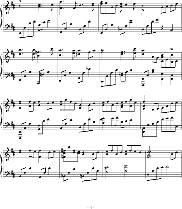 Evening Glow钢琴曲谱（图4）