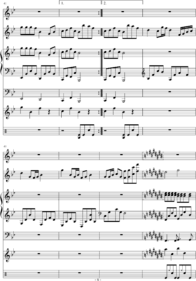 踏花归去马蹄香钢琴曲谱（图6）