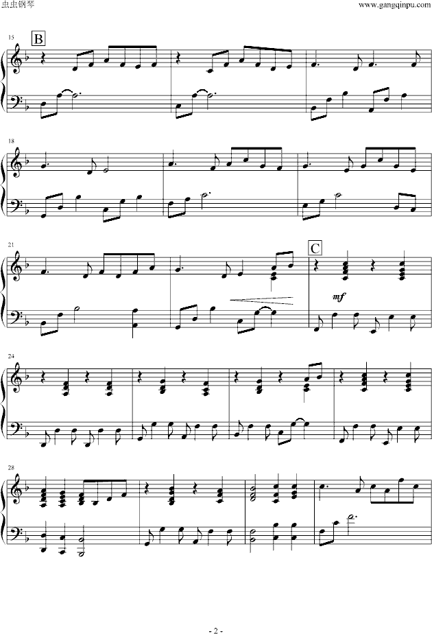As Long As I Have Music钢琴曲谱（图2）