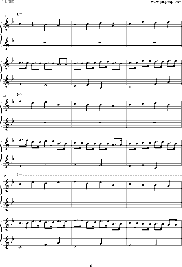 魔法密林钢琴曲谱（图6）