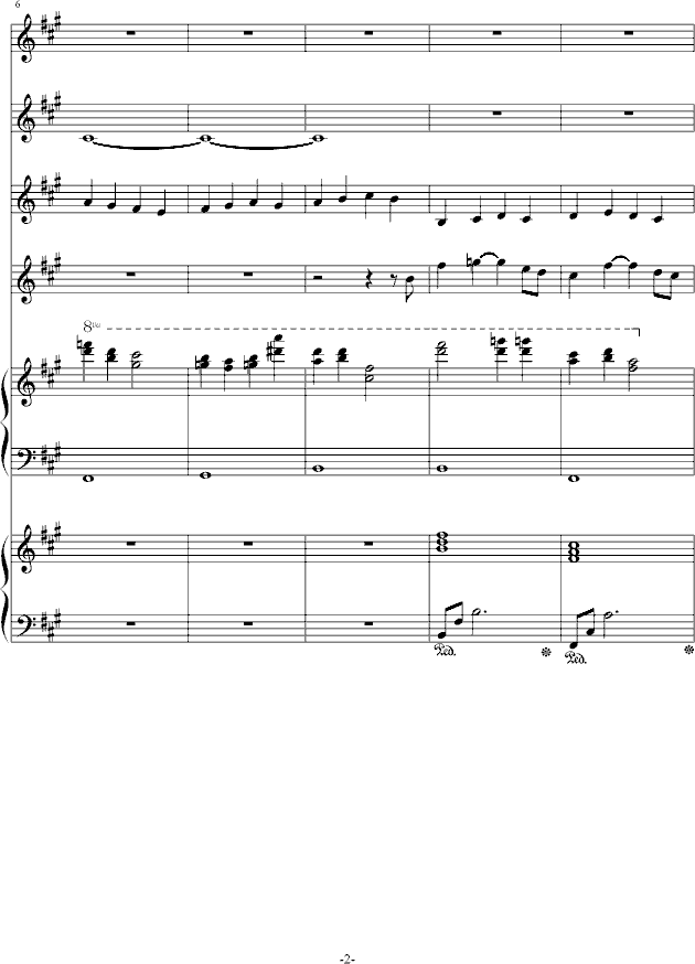 汶川的记忆钢琴曲谱（图2）