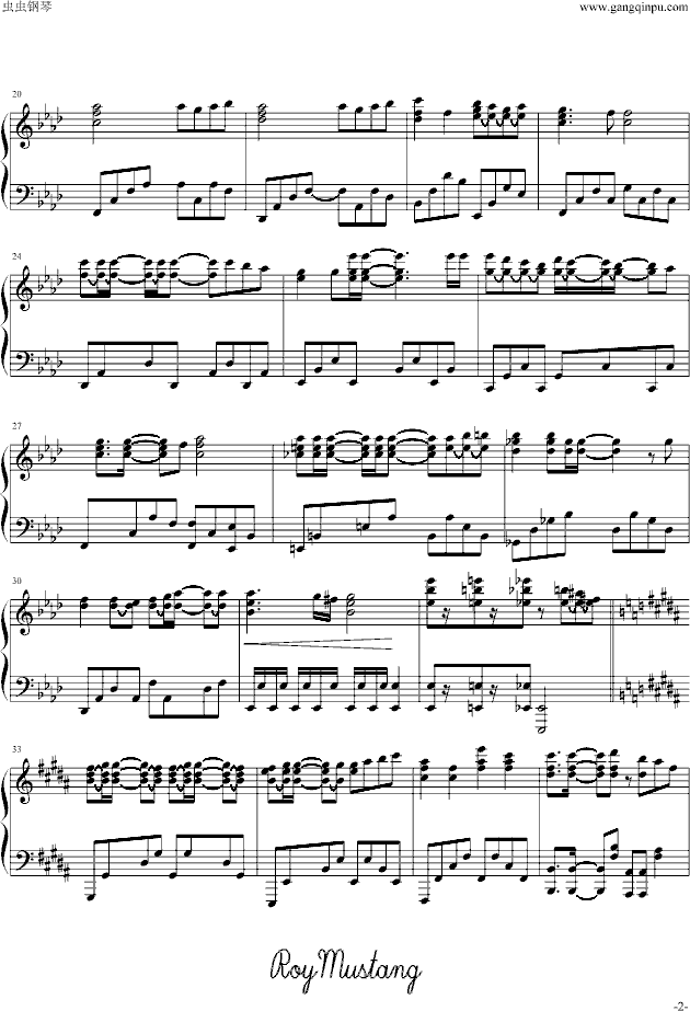 Only my railgun钢琴曲谱（图2）