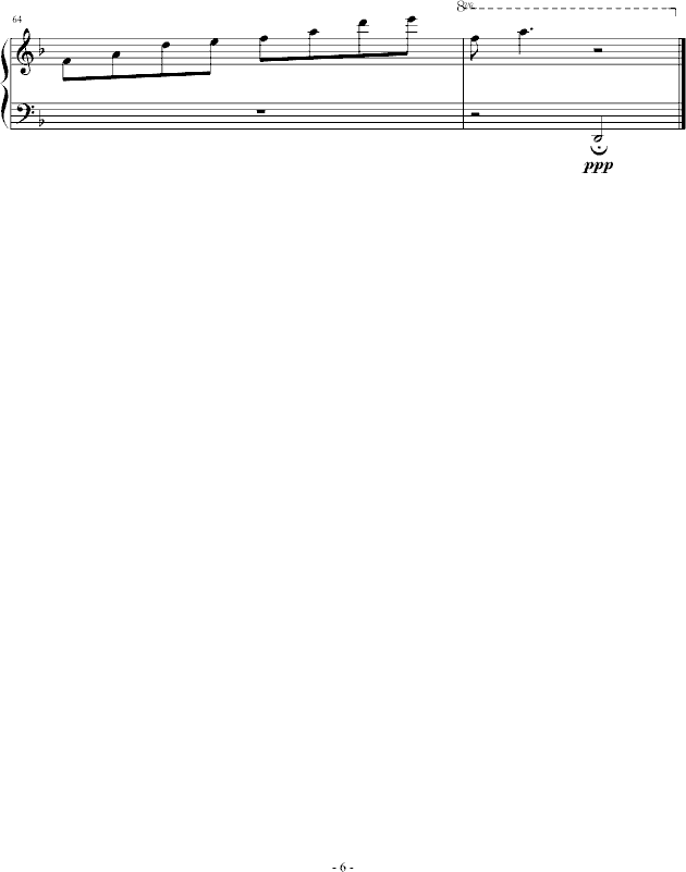 盼钢琴曲谱（图6）