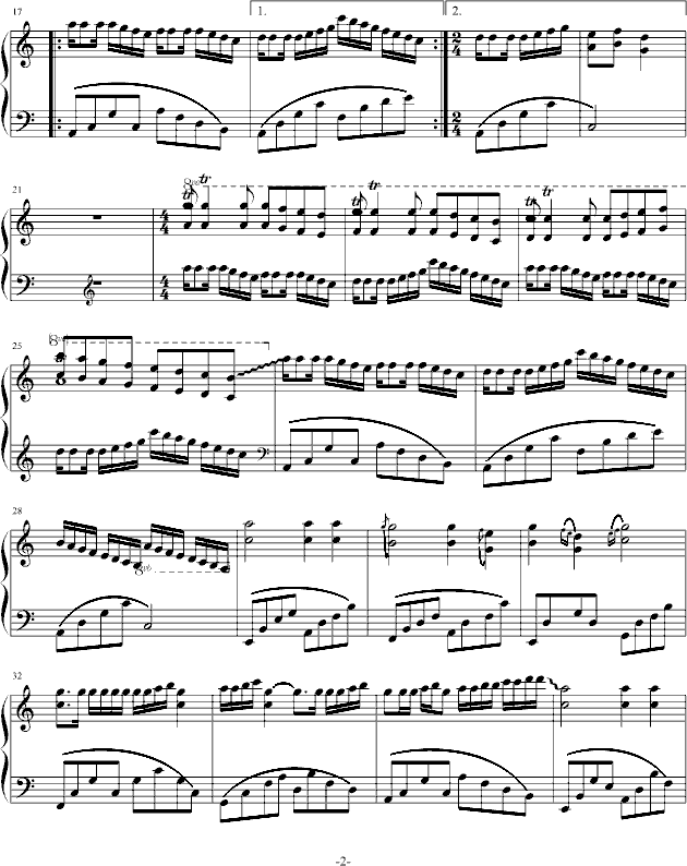 普通朋友钢琴曲谱（图2）