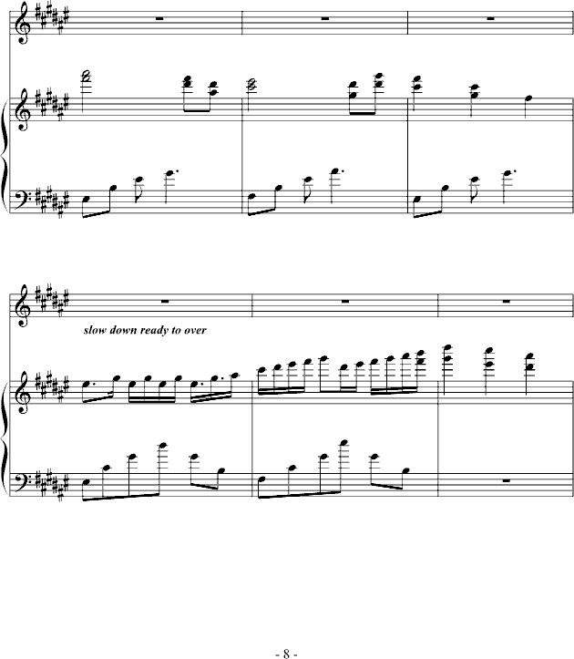 曲命钢琴曲谱（图8）