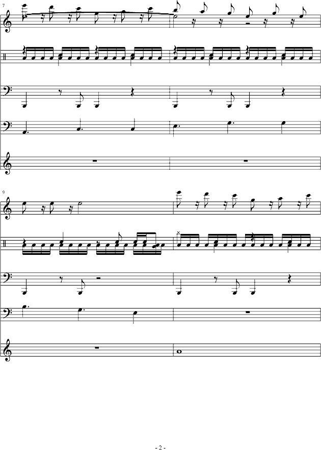 Hypersonic钢琴曲谱（图2）