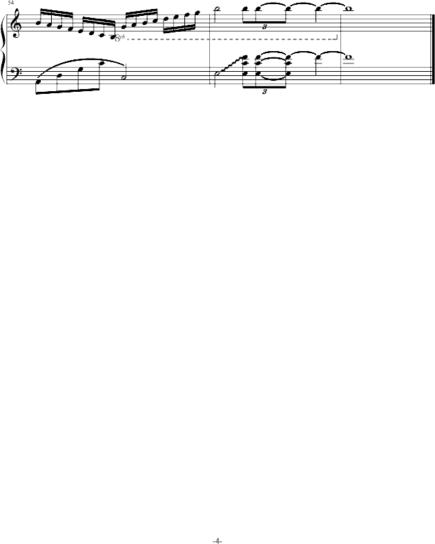 普通朋友钢琴曲谱（图4）