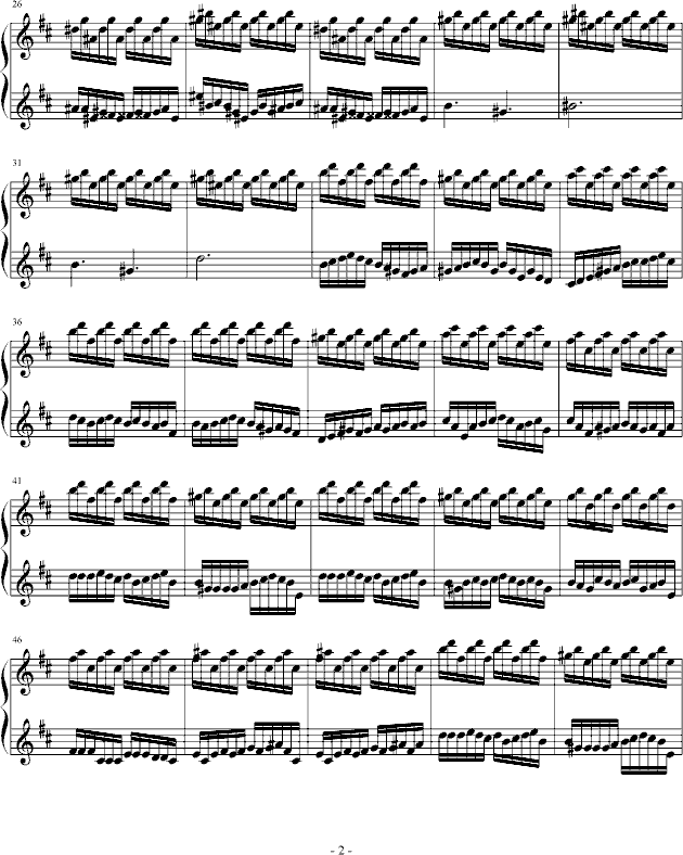 急行的马车钢琴曲谱（图2）