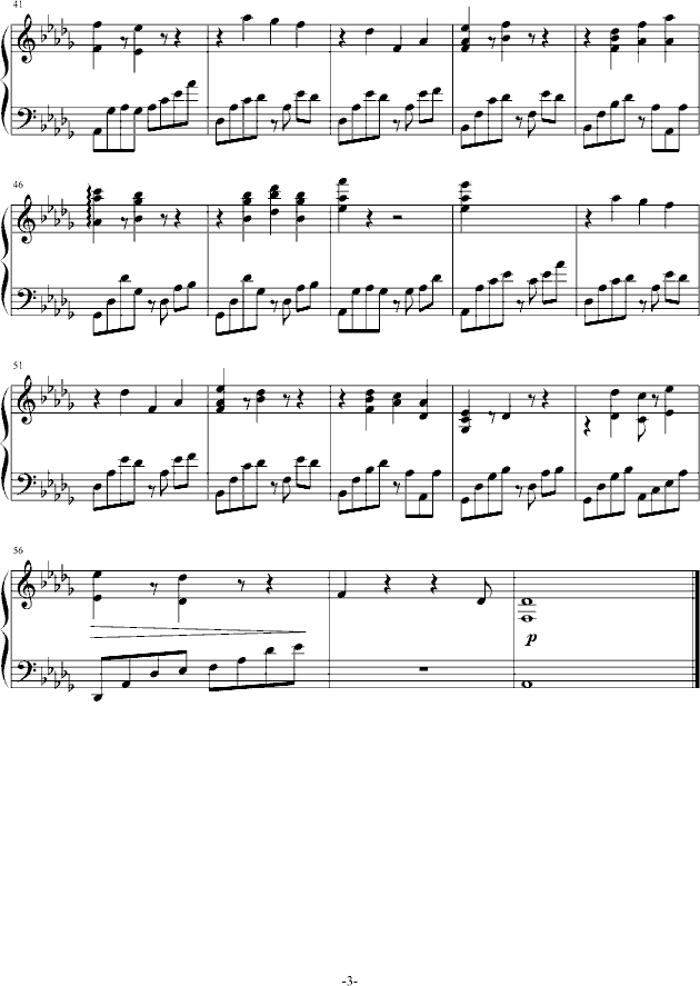 resignado钢琴曲谱（图3）