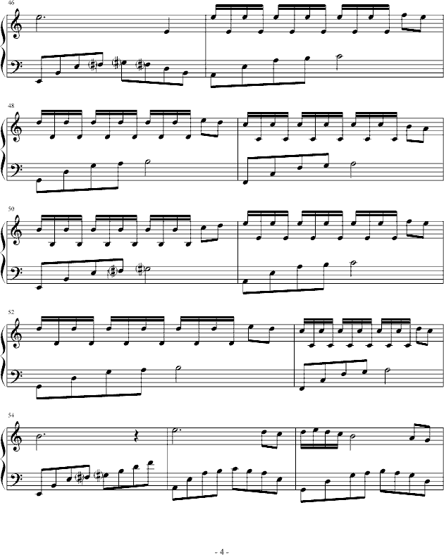 爱的印记钢琴曲谱（图4）