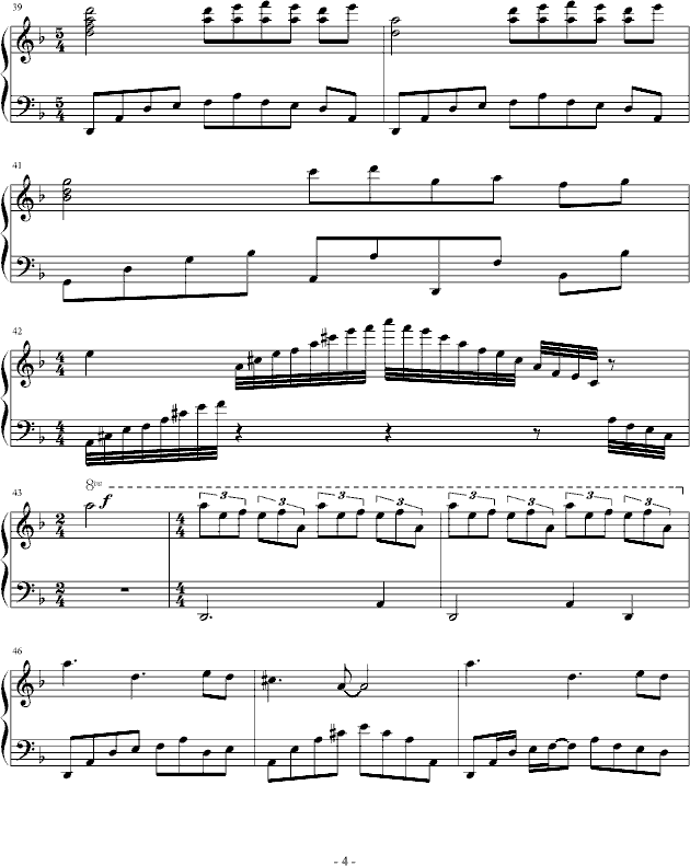 盼钢琴曲谱（图4）