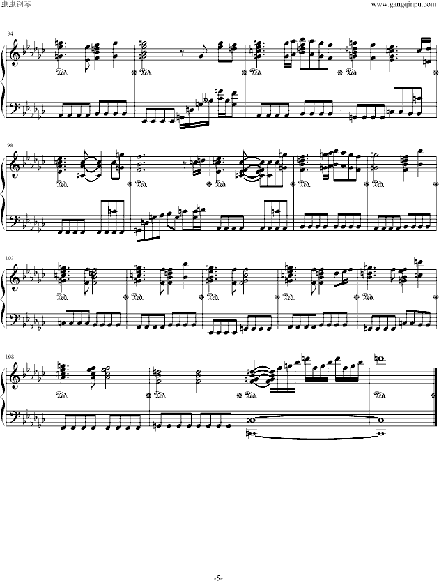 高达-遗迹钢琴曲谱（图5）